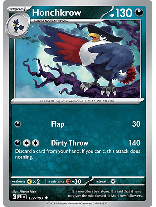 Honchkrow - 132/193 - Uncommon - PAL