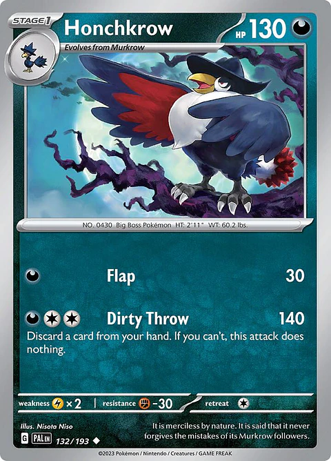 Honchkrow - 132/193 - Uncommon - PAL