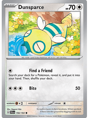 Dunsparce - 156/193 - Common - PAL 