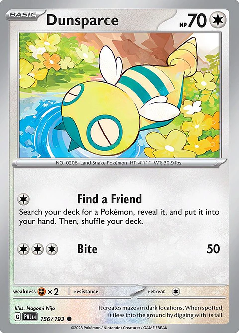 Dunsparce - 156/193 - Common - PAL 