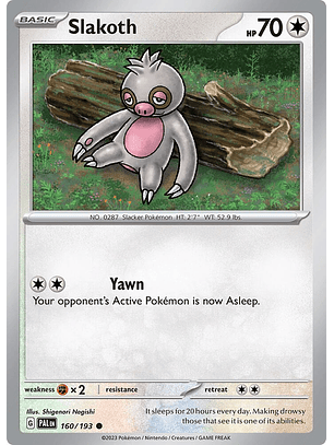 Slakoth - 160/193 - Common - PAL 