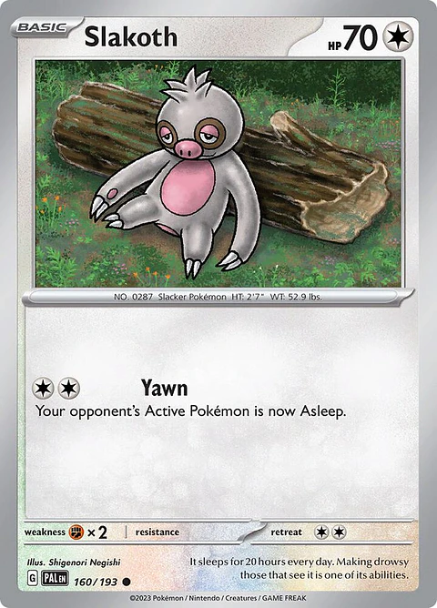 Slakoth - 160/193 - Common - PAL 