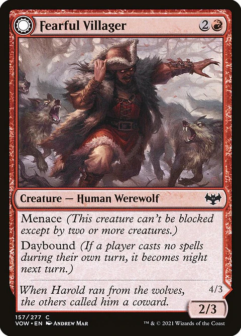 Fearful villager - VOW - C