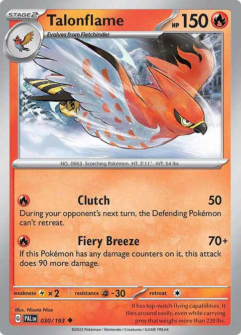 Talonflame - 030/193 - Uncommon - PAL 