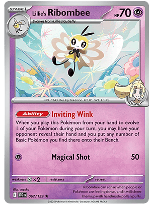 Lillie's Ribombee - 067/159 - Holo Rare - JTG 