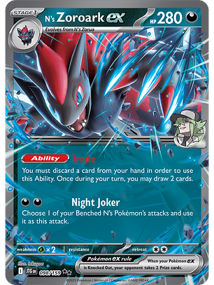 N's Zoroark ex - 098/159 - Double Rare - JTG 