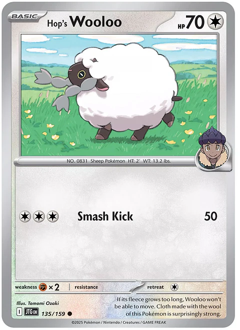 Hop's Wooloo - 135/159 - Common - JTG 