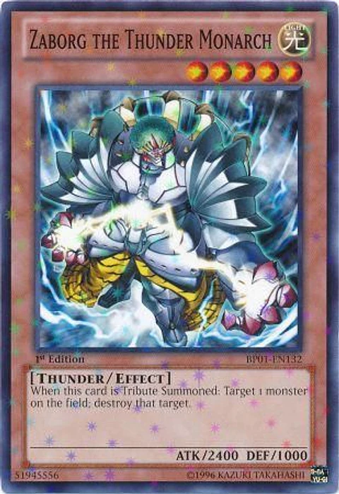 Zaborg the Thunder Monarch - BP01-EN132 - Starfoil Rare 