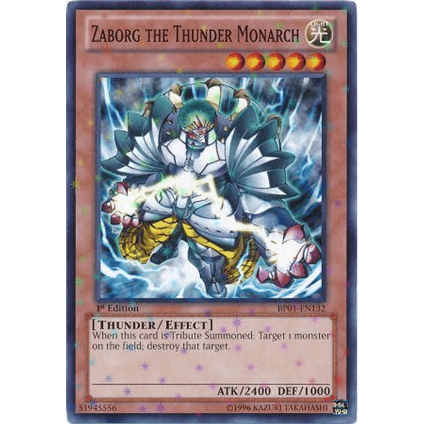 Zaborg the Thunder Monarch - BP01-EN132 - Starfoil Rare 