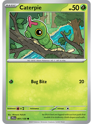 Caterpie - 001/159 - Common - JTG