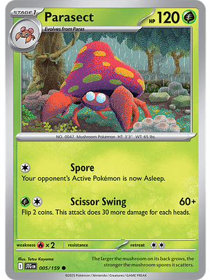 Parasect - 005/159 - Common - JTG