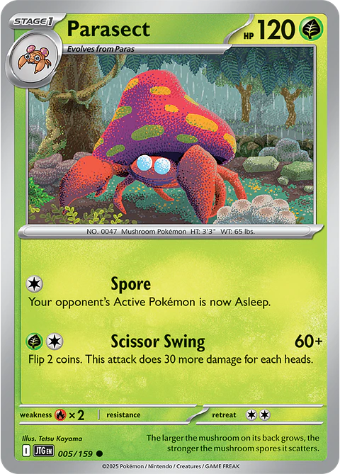 Parasect - 005/159 - Common - JTG