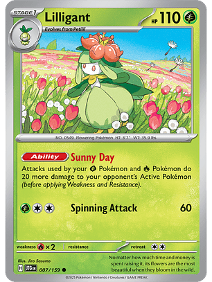 Lilligant - 007/159 - Common - JTG 