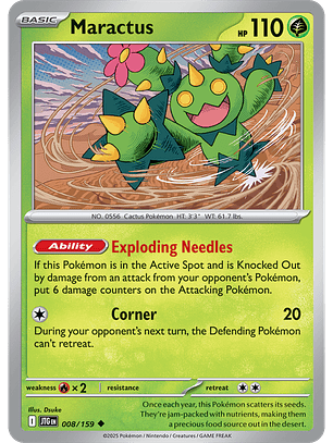 Maractus - 008/159 - Uncommon - JTG 