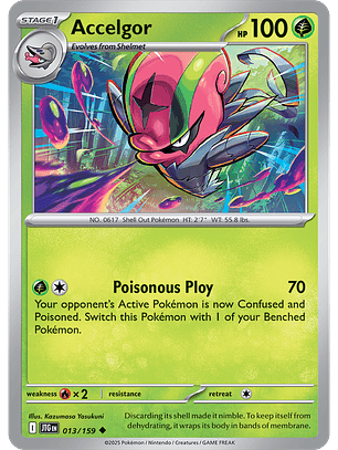 Accelgor - 013/159 - Uncommon - JTG