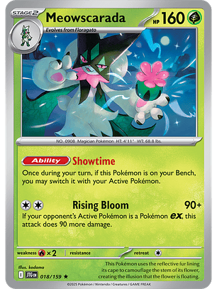 Meowscarada - 018/159 - Holo Rare - JTG 