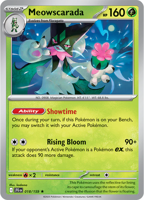 Meowscarada - 018/159 - Holo Rare - JTG 