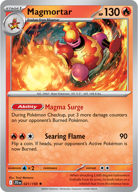 Magmortar - 021/159 - Holo Rare - JTG 