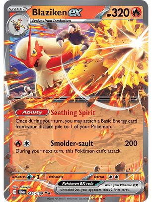 Blaziken ex - 024/159 - Double Rare - JTG