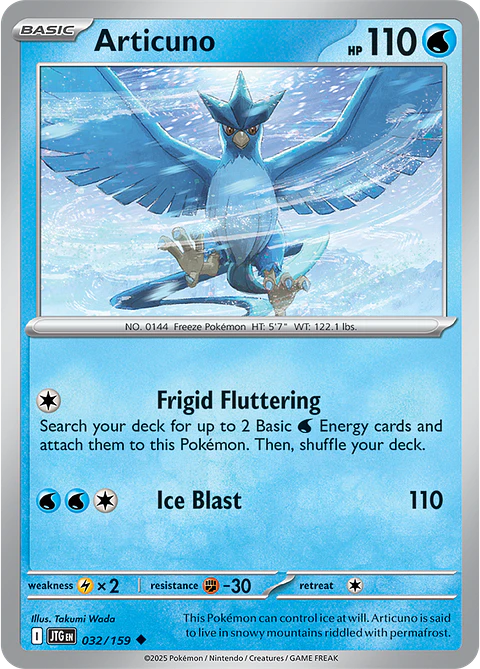 Articuno - 032/159 - Uncommon - JTG