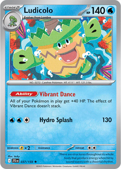 Ludicolo - 037/159 - Holo Rare - JTG 