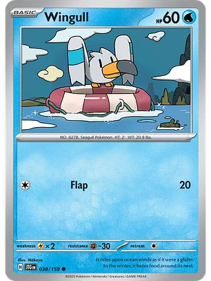 Wingull - 038/159 - Common - JTG 