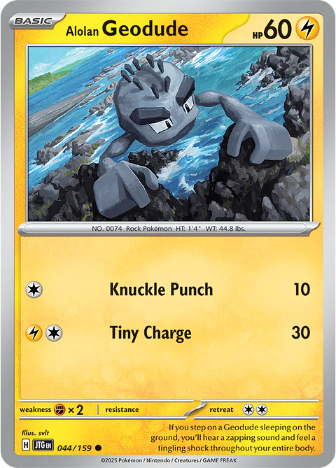 Alolan Geodude - 044/159 - Common - JTG
