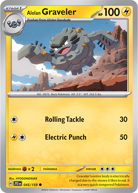 Alolan Graveler - 045/159 - Common - JTG 