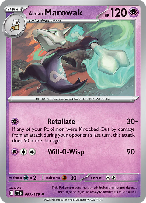 Alolan Marowak - 057/159 - Uncommon - JTG 