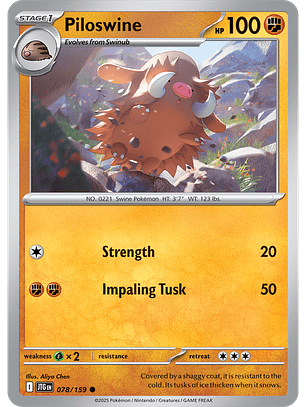 Piloswine - 078/159 - Common - JTG 
