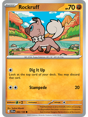 Rockruff - 084/159 - Common - JTG 