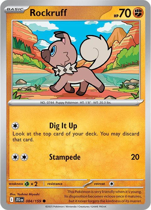 Rockruff - 084/159 - Common - JTG 