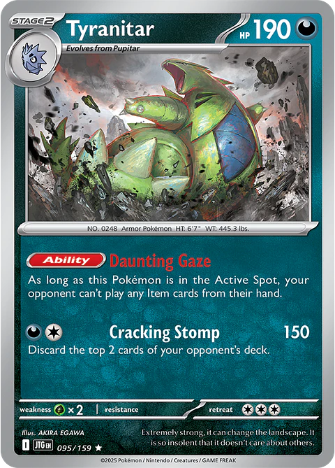 Tyranitar - 095/159 - Holo Rare - JTG 