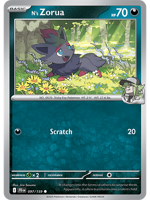 N's Zorua - 097/159 - Common - JTG