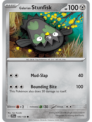 Galarian Stunfisk - 106/159 - Common - JTG 