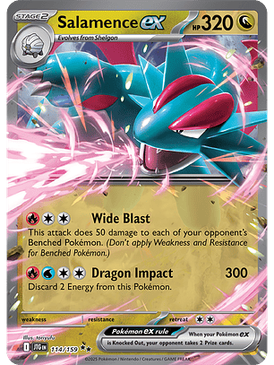 Salamence ex - 114/159 - Double Rare - JTG 