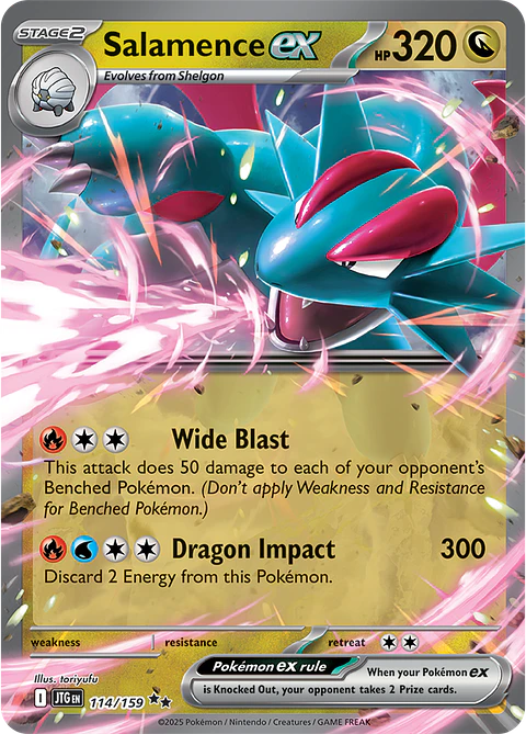 Salamence ex - 114/159 - Double Rare - JTG 