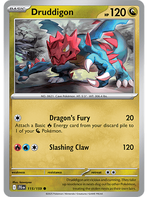 Druddigon - 115/159 - Common - JTG 