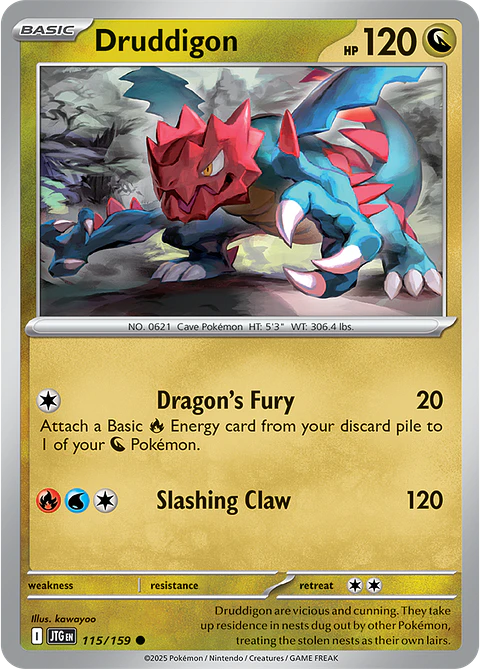 Druddigon - 115/159 - Common - JTG 