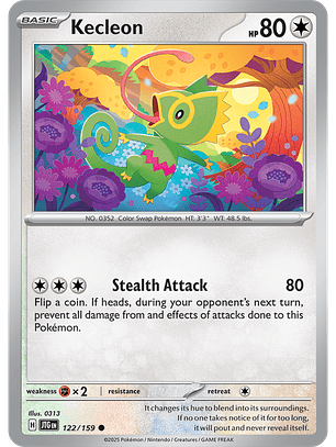Kecleon - 122/159 - Common - JTG 