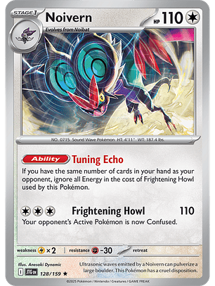 Noivern - 128/159 - Holo Rare - JTG 