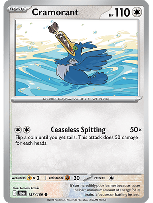 Cramorant - 137/159 - Common - JTG 