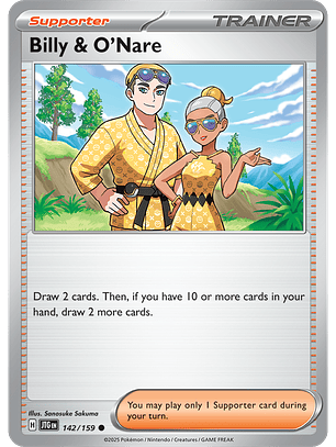 Billy & O'Nare - 142/159 - Common - JTG 