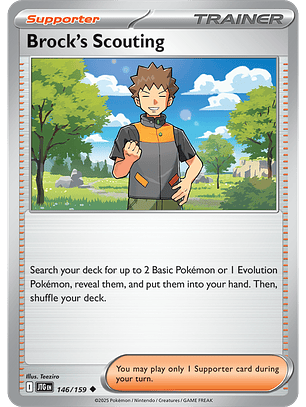 Brock's Scouting - 146/159 - Uncommon - JTG 