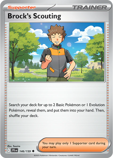 Brock's Scouting - 146/159 - Uncommon - JTG 