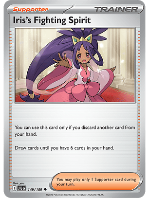 Iris's Fighting Spirit - 149/159 - Uncommon - JTG 