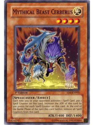 Mythical Beast Cerberus - SD6-EN002 - Common 