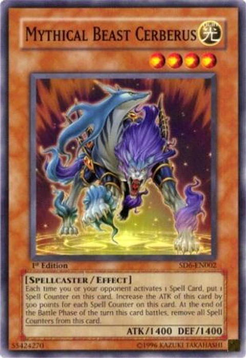 Mythical Beast Cerberus - SD6-EN002 - Common 
