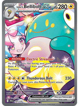 Iono's Bellibolt ex - 183/159 - Special Illustration - JTG 