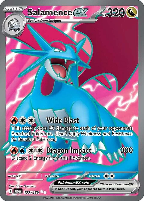 Salamence ex - 177/159 - Ultra Rare - JTG